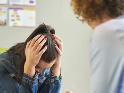 Person receiving mental health support during a consultation at My Doctors Clinic, Surfers Paradise, Gold Coast